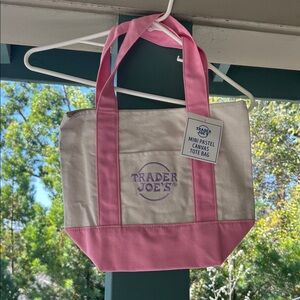 Trader Joe’s Pink Canvas Tote Bag